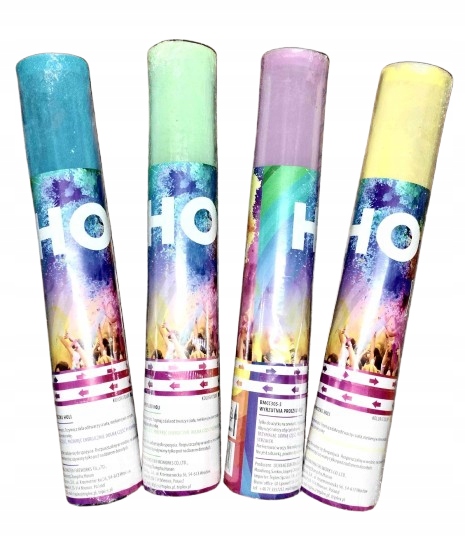 PNEUMATYCZNY PROSZEK HOLI MIX KOLOR NA PARTY FESTIWAL KOLORÓW 8 szt.