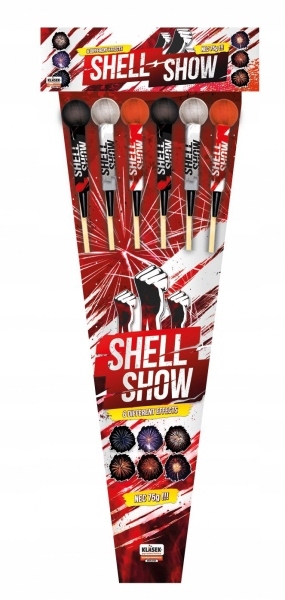 Rakiety na Allegro SHELL SHOW 6 szt Fajerwerki na pokaz, Sylwestra - RSS75