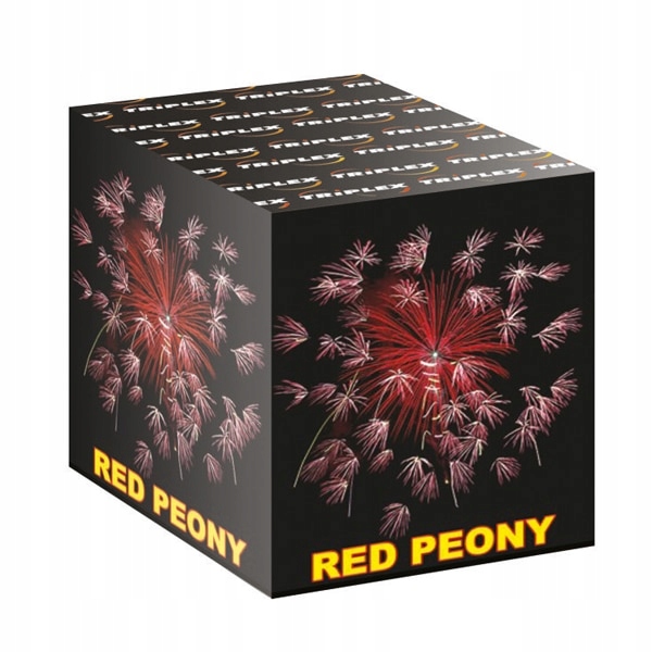 Mała Bateria wyrzutnia fajerwerki RED PEONY 9S 20MM TXB462 TRIPLEX
