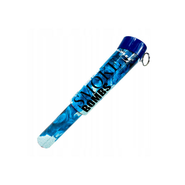 Dym sceniczny BARDZO INTENSYWNY do zdjęć na pokaz świeca dymna rączka 1szt NIEBIESKI