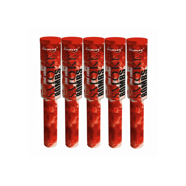 BARDZO INTENSYWNY CZERWONY Dym do zdjęć na pokaz świeca dymna z rączką 5szt