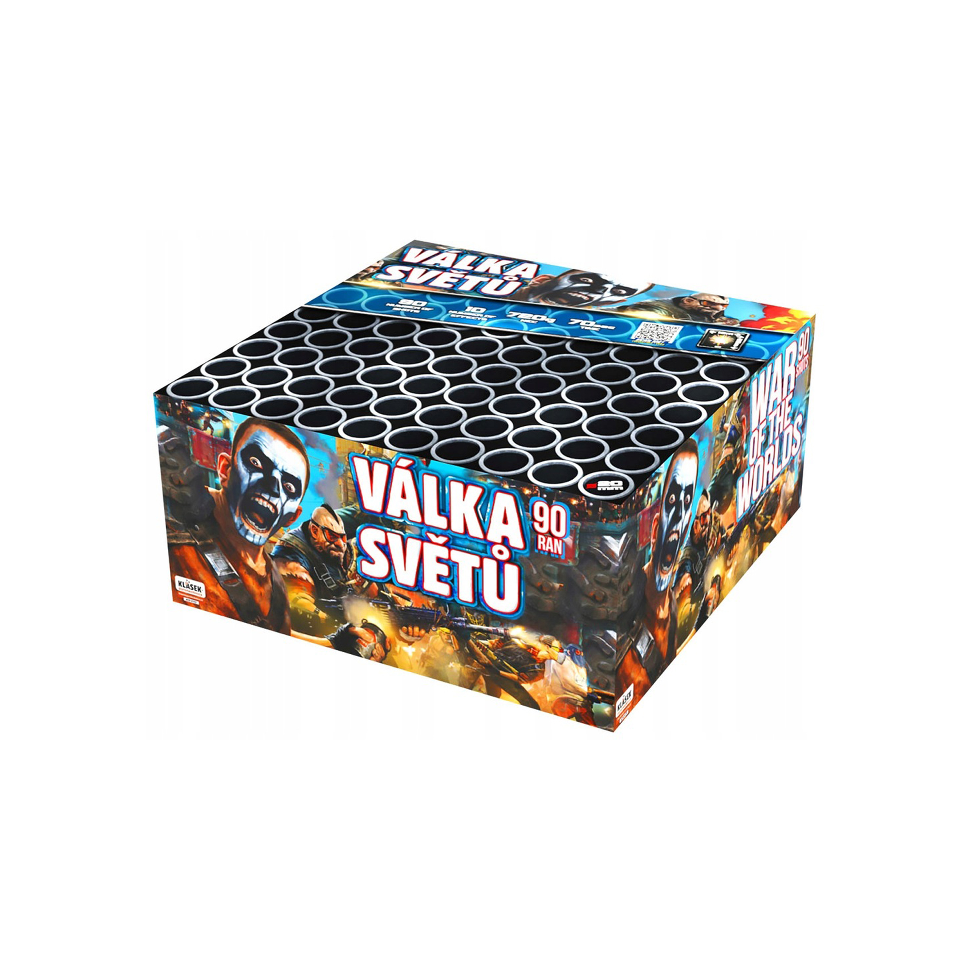 Bateria Valka Svetu 90 strzałów w 20 mm Atrakcyjne Fajerwerki na Imprezę Pokaz C9020V