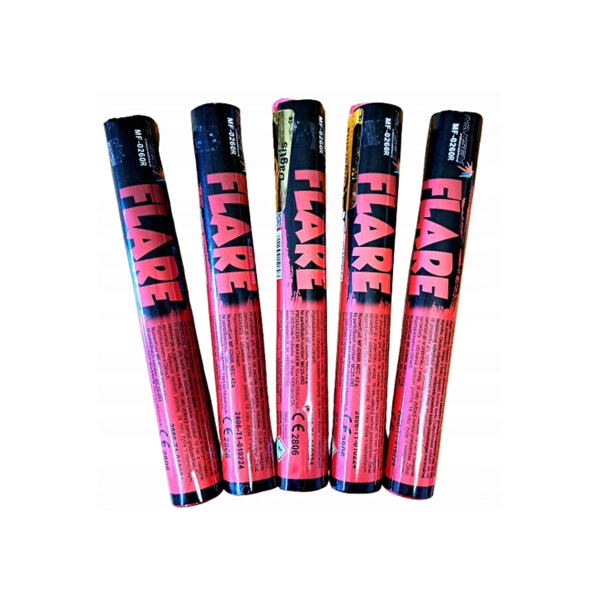 DUŻY Biało Czerwony zestaw rac, stadionowa flara meczowa 10 szt do zdjęć