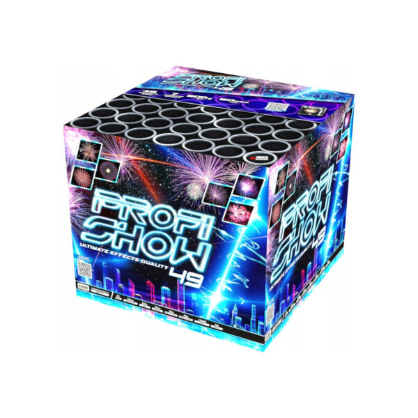 Duża MEGA Bateria 49 Strzałów w 30 mm Fajerwerki Na Każdą Okazję Mix Efekt