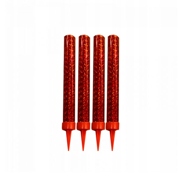 Fontanna TORTOWA fajerwerki złote gwiazdki 12 cm 4 sztuki