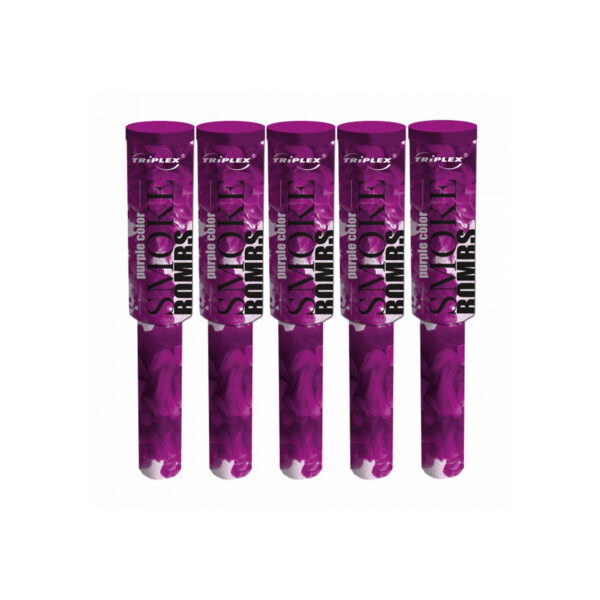 GĘSTY Dym do zdjęć fioletowy na pokaz świeca dymna z rączką 5szt granat dymny