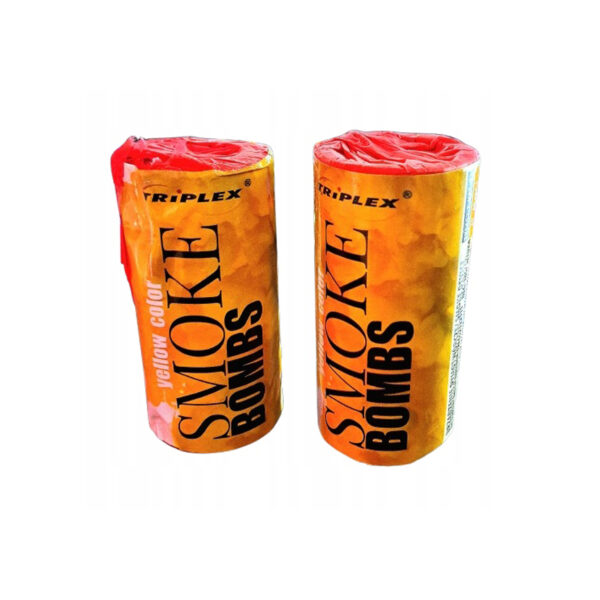 Gęsty Dym Żółty do Zdjęć Na Pokaz Świeca Dymna 2 sztuki