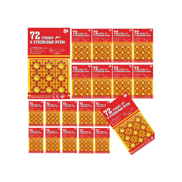 KAPISZONY HUKOWE SPŁONKA 8 STRZAŁÓW DO PISTOLETU 1440 STRZAŁY + 72GRATIS