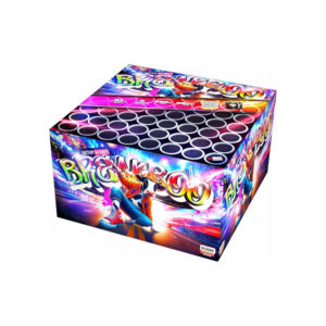Kolorowa Wyrzutnia BREAKBOO 64 strz. 20mm fajerwerki na pokaz C6420B