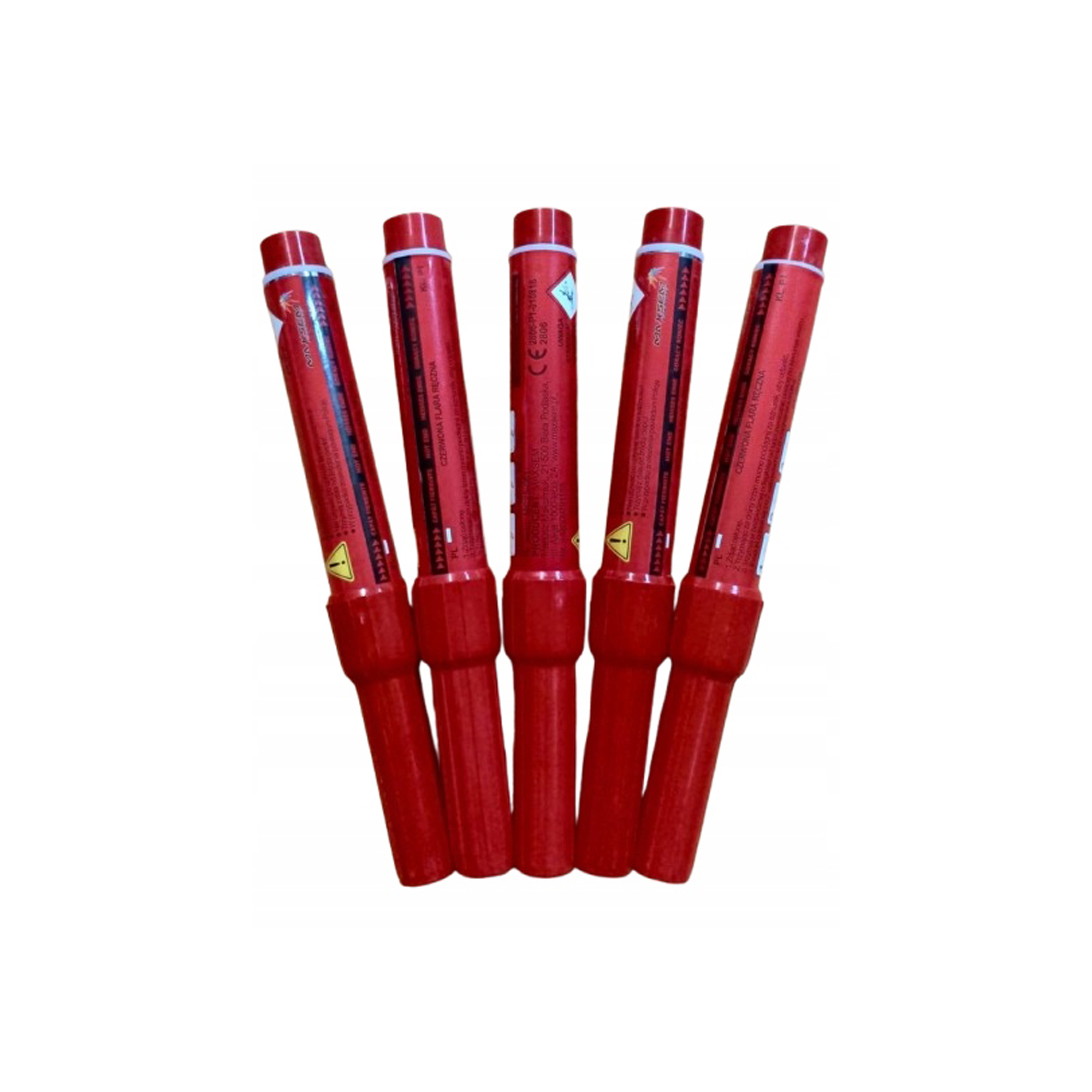 MEGA Flara raca metalowa czerwona rączka FDF na zawleczkę HF-0271R 5 sztuk