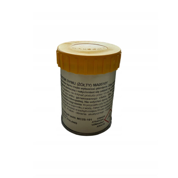 MEGA GĘSTY Granat Dymny Żółty Świeca Dymna Puszka na Zawleczkę Maxsem 60 Sekund