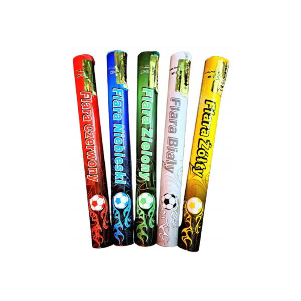 MEGA Raca Stadionowa Flara Meczowa do Zdjęć 5 sztuk Mix Kolor Fajerwerki