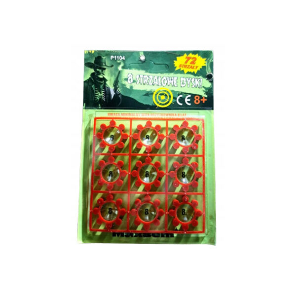 MEGA Spłonki do pistoletów Pisarek P1104 72 strz koronki kapiszony MAXSEM