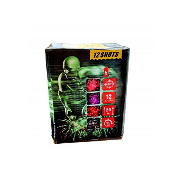 MEGA Wyrzutnia Fajerwerków Be Faster 12 strzałów 20 mm Mix efektów na urodziny zabawę