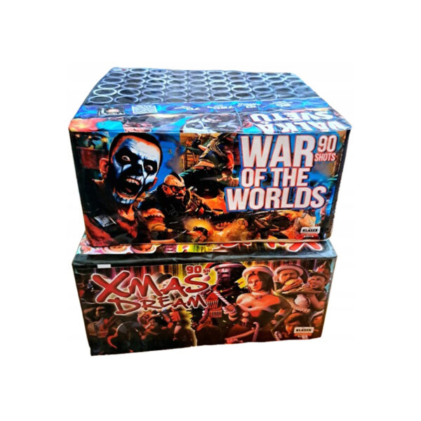 MEGA Wyrzutnie 180 strzałów w 20 mm Atrakcyjne Fajerwerki na Imprezę Pokaz