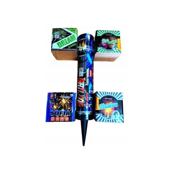 MEGA Zestaw 5 Baterii 316 Strzałów Mix kaliber efekt Na Urodziny Zabawę