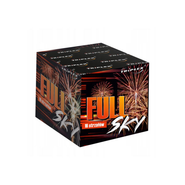 Mała kostka fajerwerki wyrzutnia FULL SKY 16 strz 20mm Na Urodziny Triplex