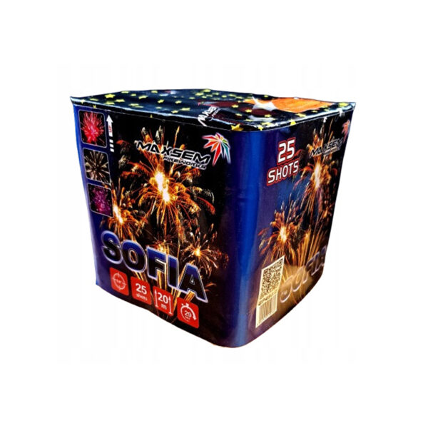 Mega Mocna Bateria Sofia 25 strzałów w 20 mm Wyrzutnie na Imprezy Okolicznościowe