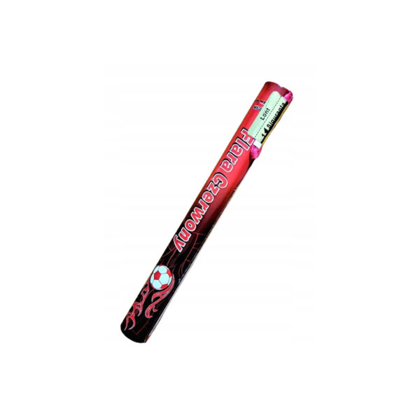 Mega Raca Czerwona stadionowa, flara meczowa 1 sztuka do zdjęć, zabawę