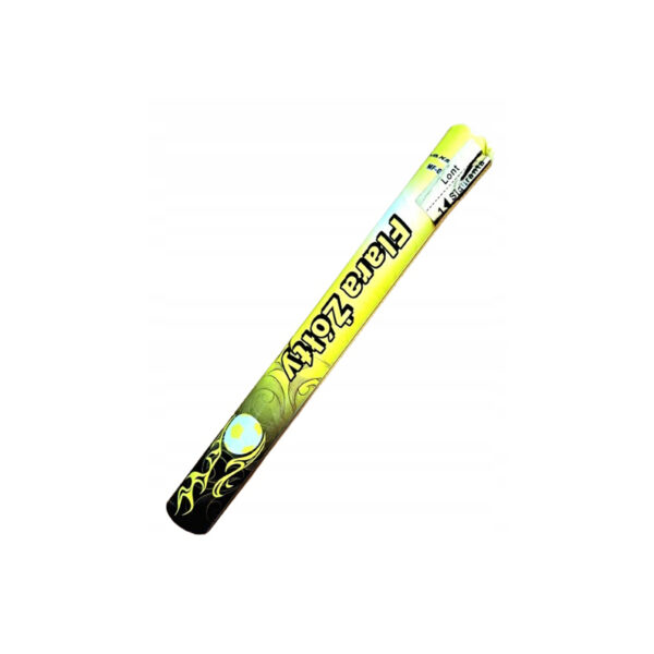 Mega Raca Żółta stadionowa, flara meczowa 1 sztuka do zdjęć, zabawę