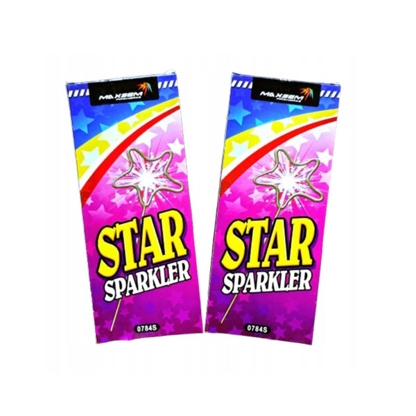 Mocne Zimne Ognie GWIAZDKA 18 cm na Wesele Imprezę 4 szt 35 s.