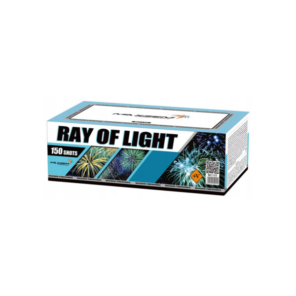 NAJLEPSZA Wyrzutnia Fajerwerków RAY OF LIGHT 150 strz w 20mm MIX EFEKT na Pokaz Urodziny