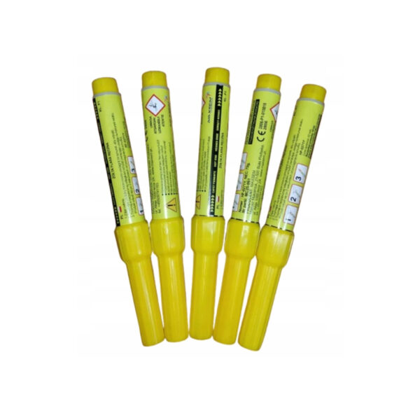 Najlepsza Flara raca metalowa FDF morska ŻÓŁTA zawleczka metal rączka 5szt