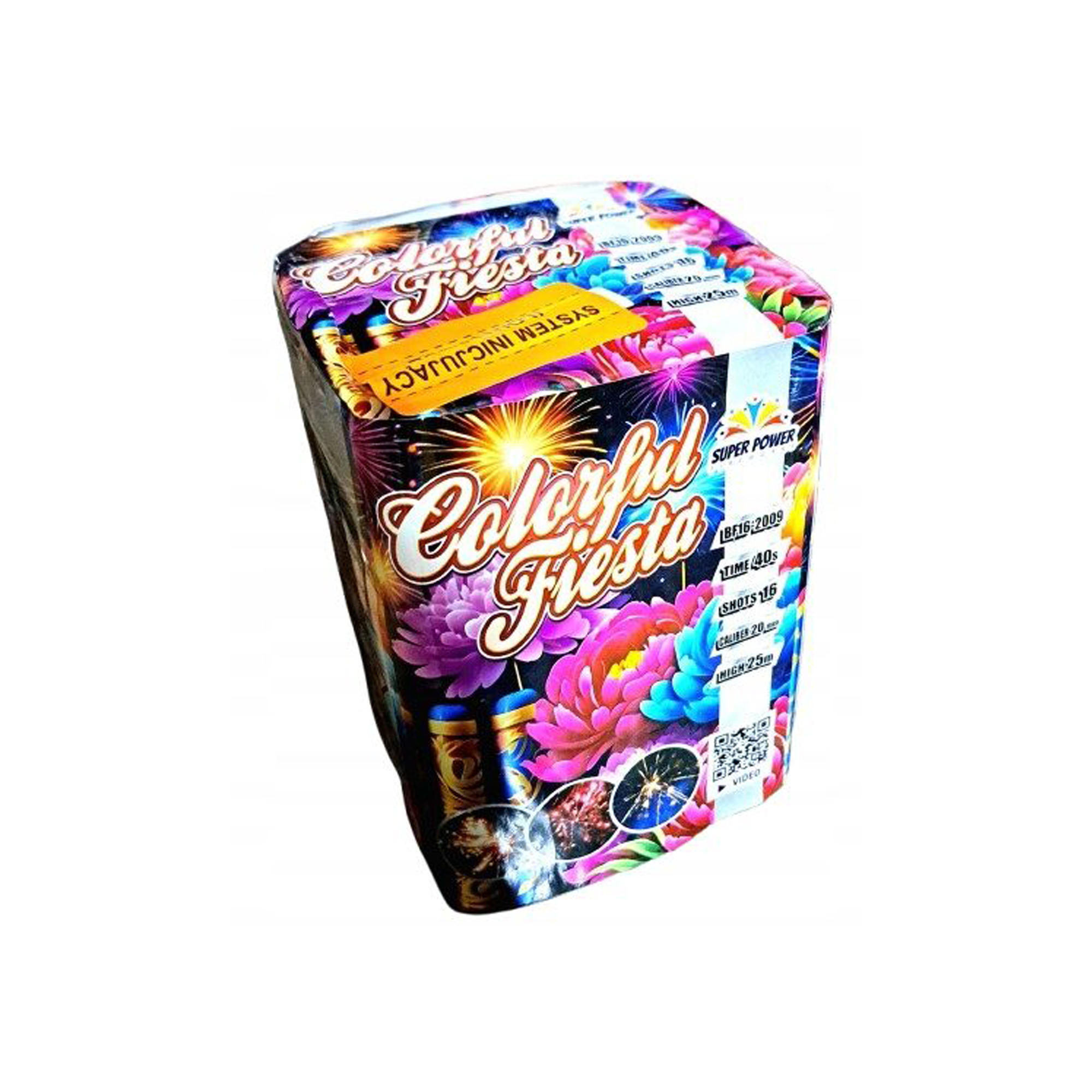 Wysoka Bateria - 16 Strzałów z Fontanną w 20 mm na Imprezę Pokaz Wesele