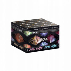 Wysoka Bateria SATIN NIGHT 60 strzałów w 20 mm Fajerwerki na pokaz wesele Sylwestra