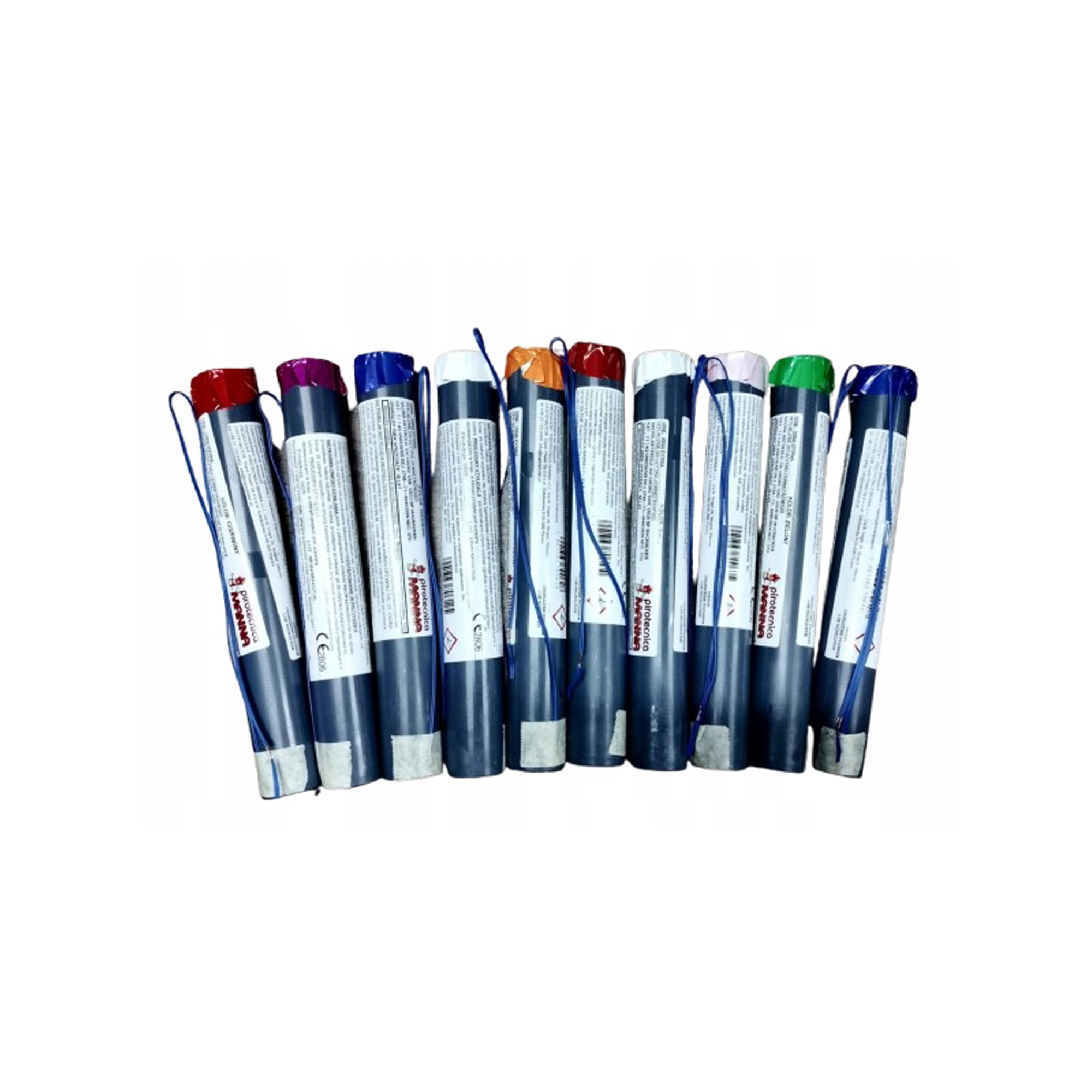 Zestaw min dymnych z blinkiem 10 szt. mix kolor do wyboru do zdjęć wesele